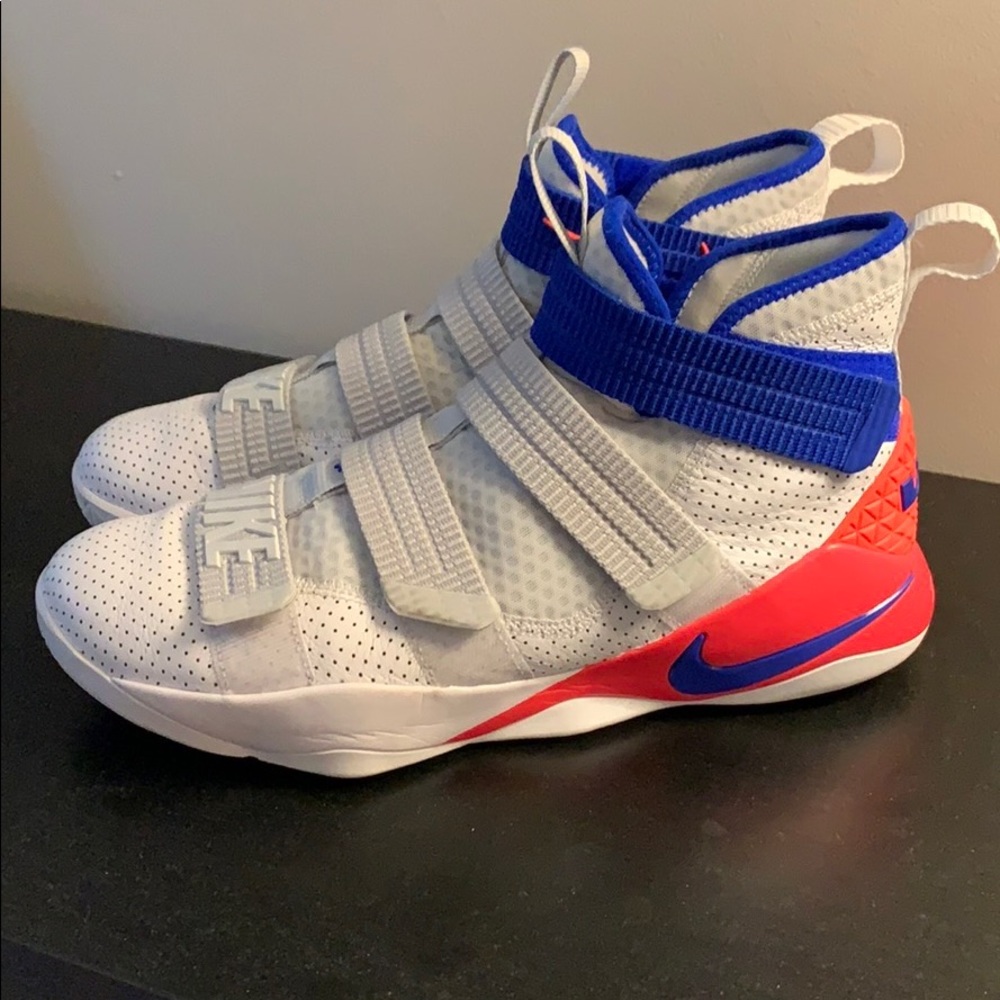 White Nike Lebron Soldier Size 12